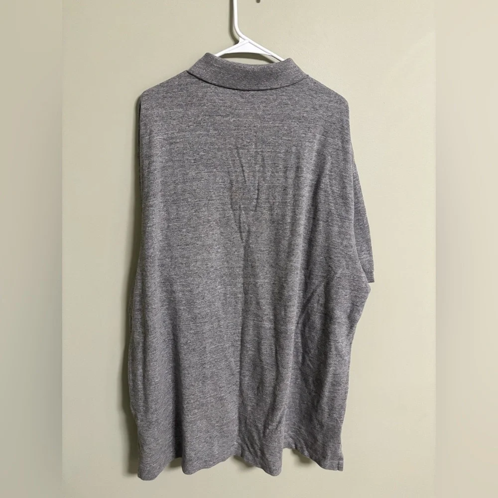 Polo Ralph Lauren Polo Short Sleeve Shirt Size 2XB Gray Black Pony 100% Cotton